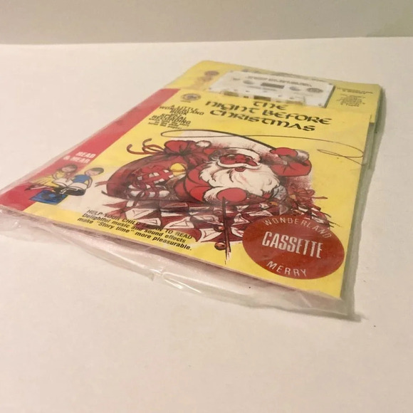 Vintage 1984 The  Night Before Christmas Read Along Book Cassette Tape - Picture 9 of 11